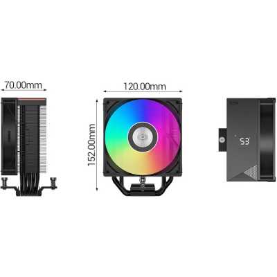 кулер PCcooler RT500 Digital ARGB Black
