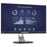 монитор Philips 258B6QUEB 00 Черно-Серебристый