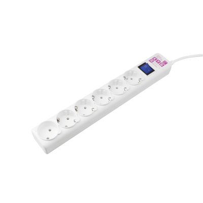сетевой фильтр Power Cube SPG6-16-10M белый