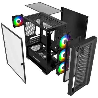 корпус PowerCase Alisio Micro X4B V2 Black