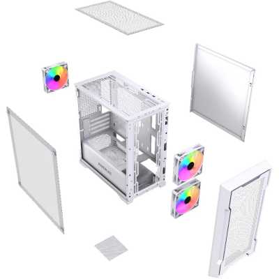 корпус PowerCase Mistral Micro X3W ARGB White