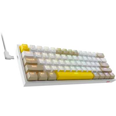 клавиатура Redragon Fizz Pro White 72598 Белый, серый, желтый