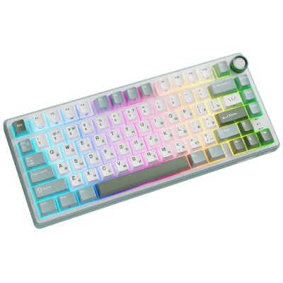 клавиатура Royal Kludge R75 Sky Cyan 6935280823916 Белый-голубой