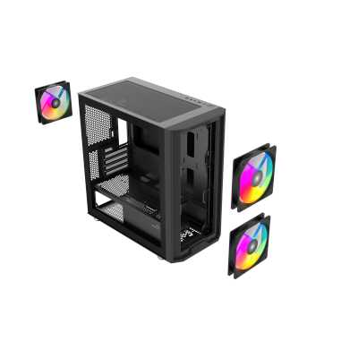 корпус SAMA S30 Black S30-BKMPA3X1-GL