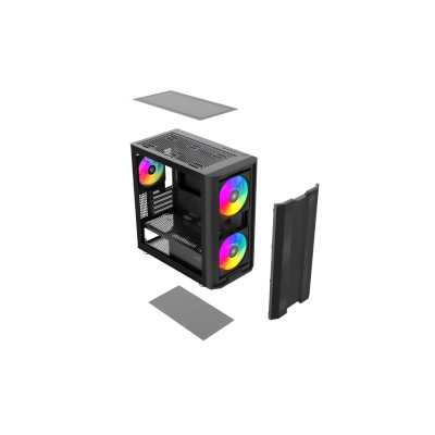 корпус SAMA S30 Black S30-BKMPA3X1-GL