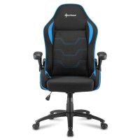 игровое кресло Sharkoon Elbrus 1 Black-Blue черно-голубой