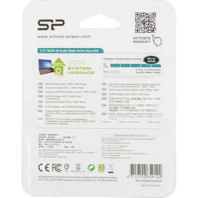 SSD диск Silicon Power Ace A55 512Gb SP512GBSS3A55S25 Черный