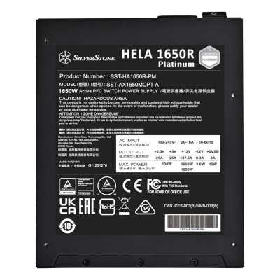 блок питания SilverStone 1650W Hela 1650R Platinum SST-HA1650R-PM Черный