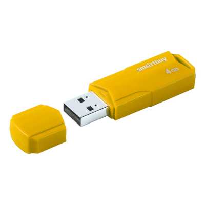 флешка SmartBuy 4GB SB4GBCLU-Y Черный