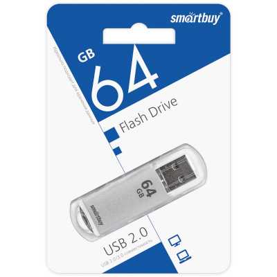 флешка SmartBuy 64GB SB64GBVC-S Серебристый