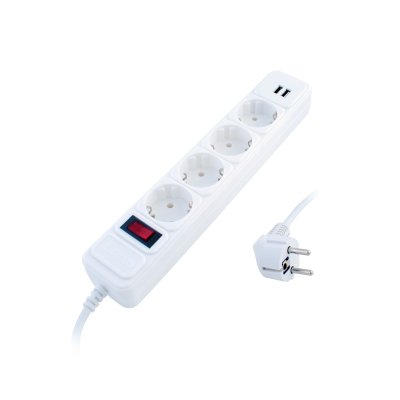 сетевой фильтр Старт С/УД-Ф SP 4x1 2USB ZVT White белый
