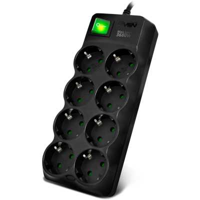 сетевой фильтр Sven SF-08E-16 SV-021726 черный