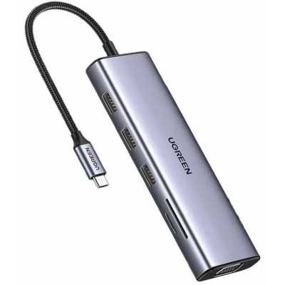 разветвитель USB Ugreen CM498 15601 серый