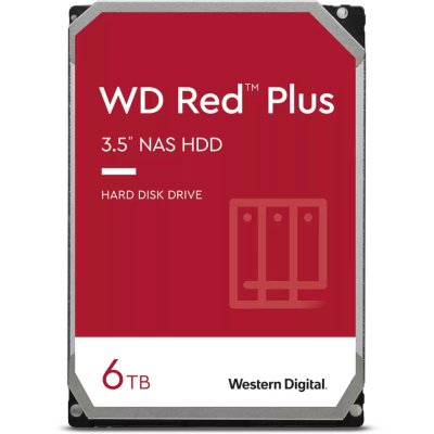жесткий диск WD Red Plus 6Tb WD60EFPX Серебристый