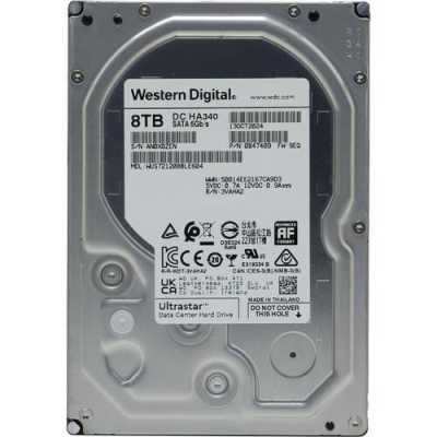 жесткий диск WD Ultrastar DC HA340 8Tb WUS721208BLE604 Серый, черный