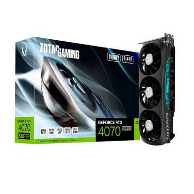 видеокарта Zotac nVidia GeForce RTX 4070 Super Trinity Black Edition 12Gb ZT-D40720D-10P