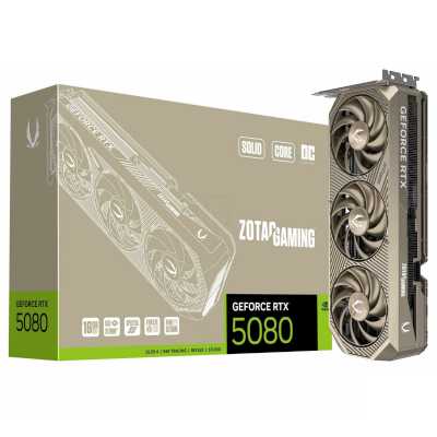 видеокарта Zotac nVidia GeForce RTX 5080 Solid Core OC 16Gb ZT-B50800J2S-10P